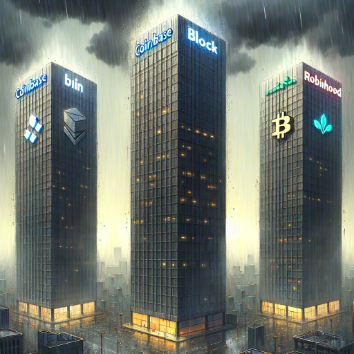 Aktuelle Entwicklungen bei Krypto-Aktien: Einbrüche bei Coinbase, Block und Robinhood